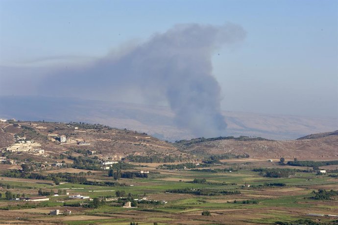 Imagen de archivo de la localidad israelí de Beit Hillel, tras un ataque de Hezbolá a finales de julio