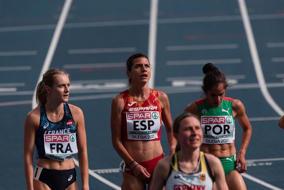 Archivo - La atleta española Irene Sánchez-Escribano, en la European Athletics Super League Team Championships Silesia 2021.