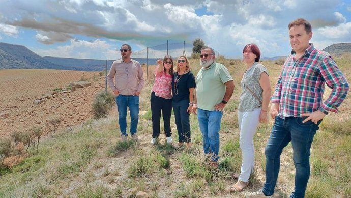 Visita de los socialistas al Maestrazgo durante la pasada campaña electoral