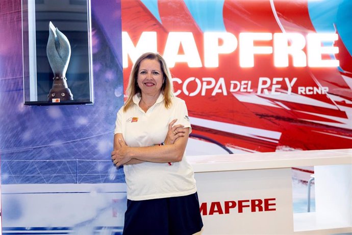 Elena Sanz, CEO de MAPFRE Iberia, durante la Copa del Rey MAPFRE de vela