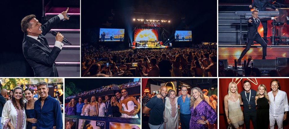Conjunto de imágenes del tercer y úlitmo concierto de Luis Miguel en el festival de la Costa del Sol.