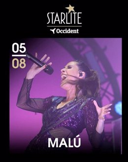 Cartel de Malú para Starlite Festival