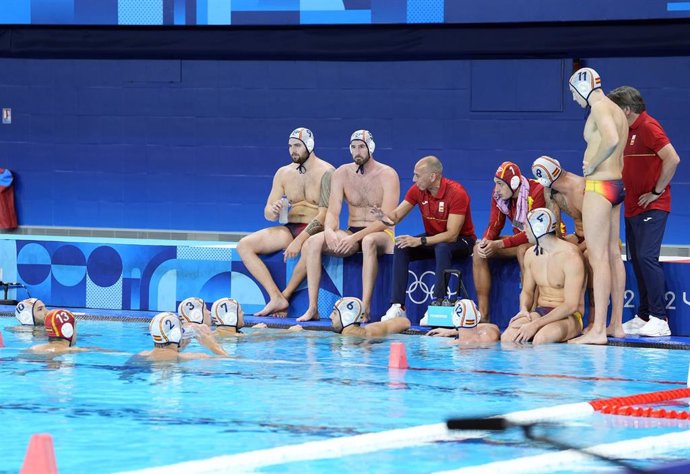 El equipo español de waterpolo masculino en los Juegos Olímpicos de Paris 2024