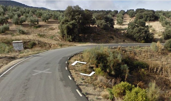 Zona de olivar donde se ha producido el accidente de Píñar (Granada)