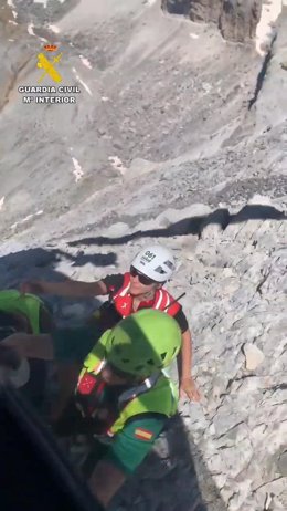 Uno de los rescates del fin de semana en el Pirineo.