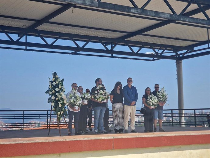 Imaxe durante o minuto de silencio.