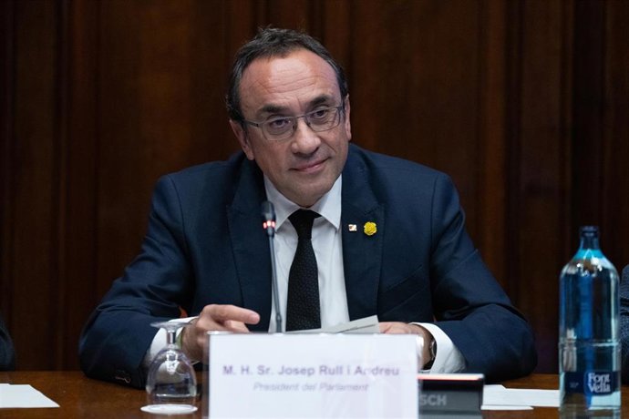 El presidente del Parlament, Josep Rull preside la constitución de las ocho primeras comisiones de la XV legislatura, en el Parlament, a 17 de julio de 2024, en Barcelona, Catalunya (España). 