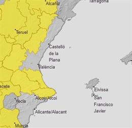 Avisos meteorológicos para este martes 6 de agosto en la Comunitat Valenciana