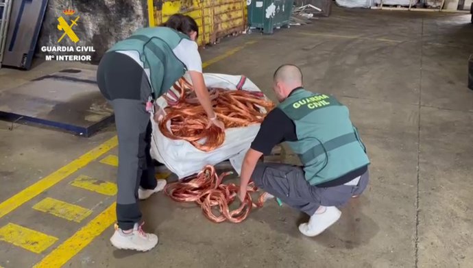 La Guardia Civil ha desarticulado una organización criminal dedicada al robo de cobre que actuaba en Traiguera