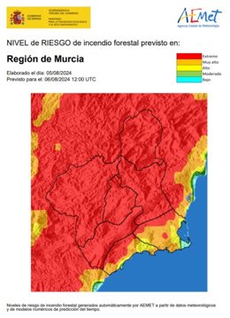 Archivo - Riesgo incendio forestal