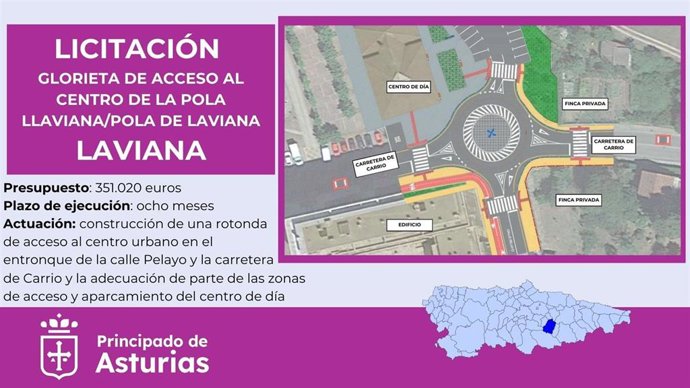Proyecto de glorieta en Laviana