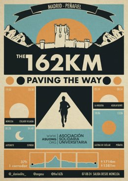 Cartel de la carrera solidaria 'Paving de way'.