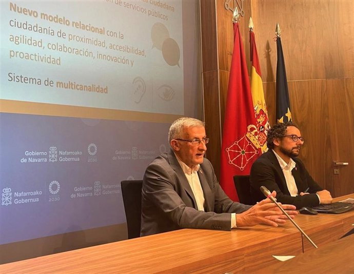 El vicepresidente Félix Taberna y Joseba Asiain