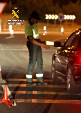 Control de tráfico de la Guardia Civil