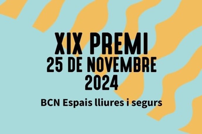 Cartel de la 19 edición del 'Premi 25N'.
