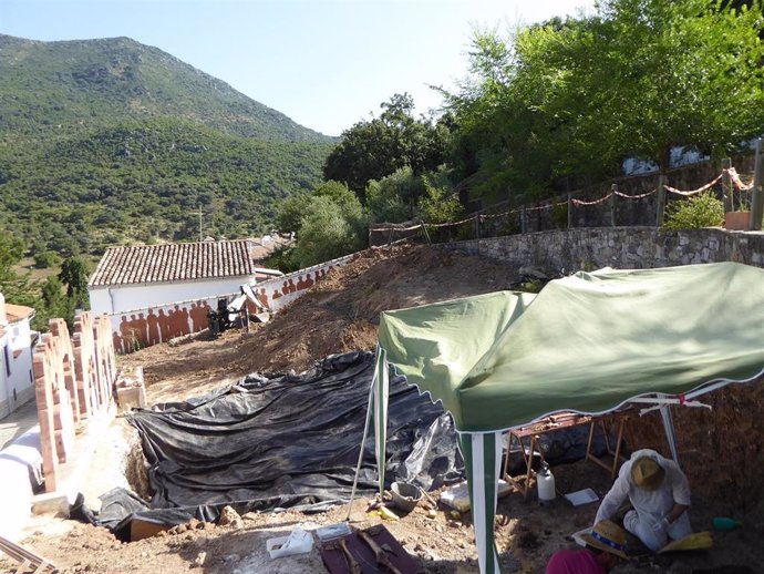 Emplazamiento del futuro Parque de la Memoria en Benamahoma, pedanía de Grazalema.