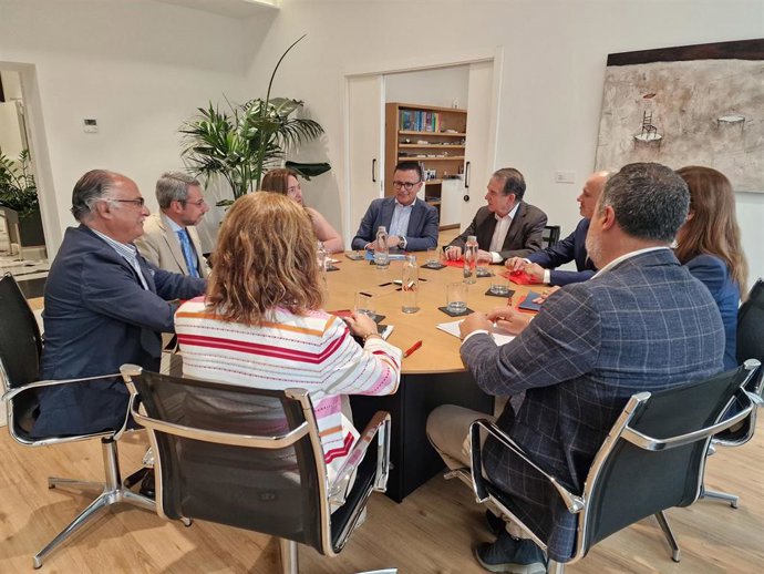 Imagen de la reunión de este martes por el Ifevi.