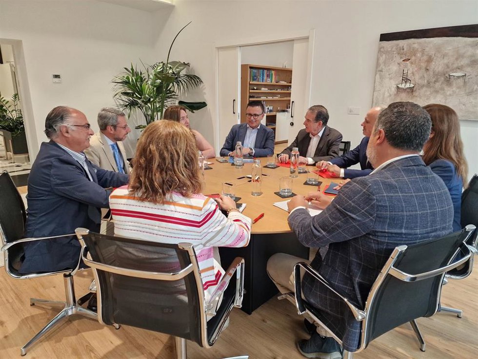 Imagen de la reunión de este martes por el Ifevi.