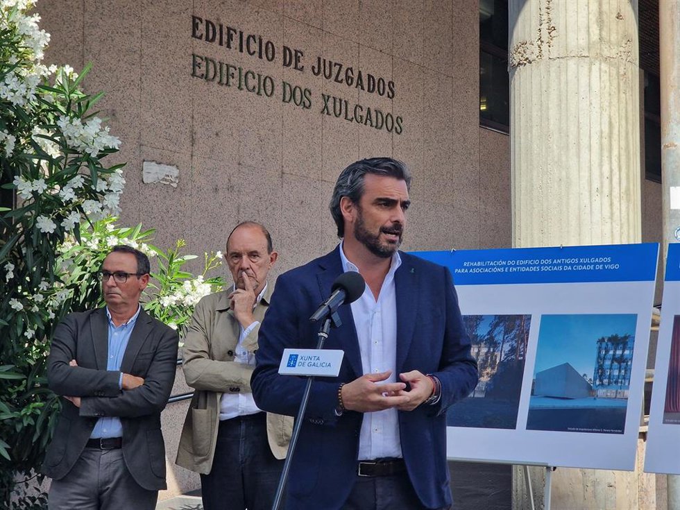 Diego Calvo este martes en Vigo.