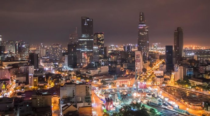 Centro de ciudad Ho Chi Minh, la antigua Saigón