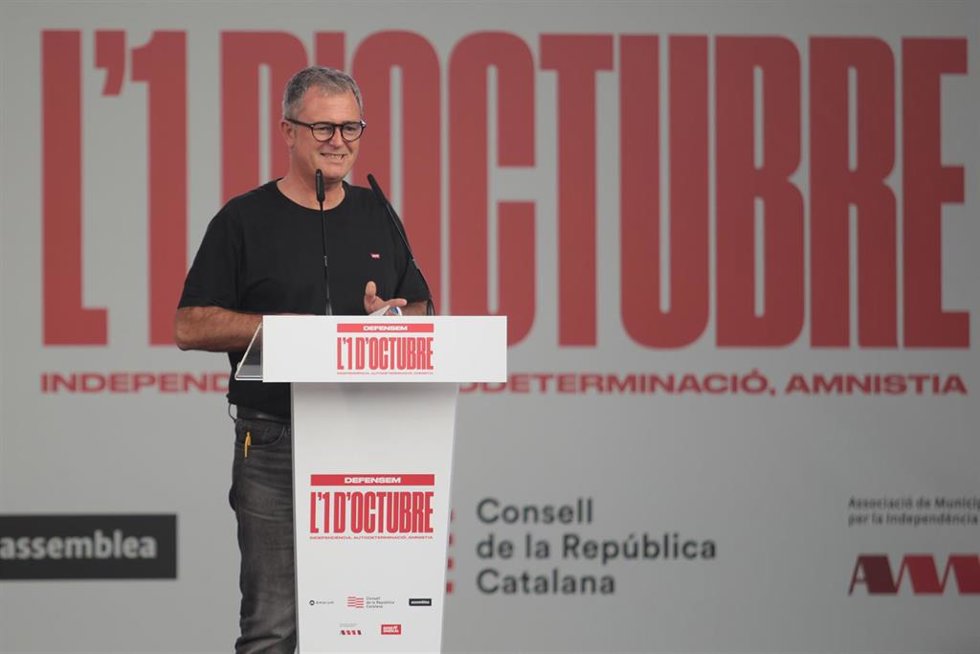Archivo - El presidente de la Associació de Municipis per la Independncia (AMI) en el acto por el sexto aniversario del 1-O