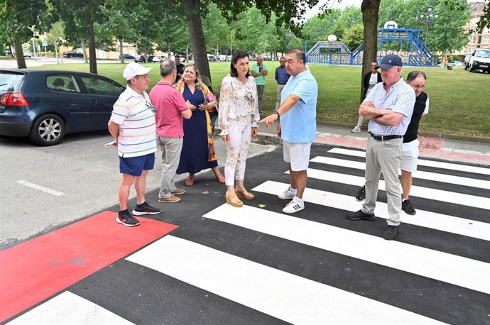 La alcaldesa de Santander, Gema Igual, visita las actuaciones de mejora la seguridad vial en el entorno de San Martín del Pino
