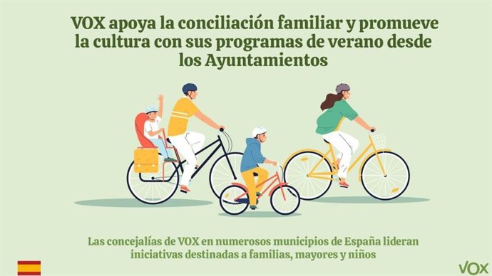 Cartel de los programas de verano de VOX.