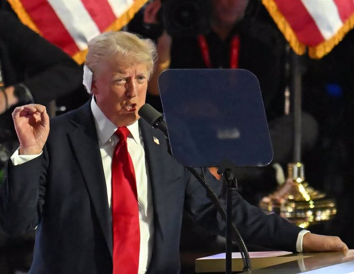 Donald Trump, expresidente de Estados Unidos, durante la Convención Nacional Republicana