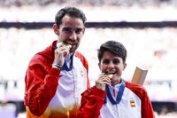 María Pérez y Álvaro Martín, oro en el relevo mixto de marcha de Paris 2024