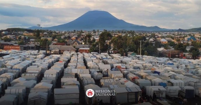 Asentamiento organizado por Misiones Salesianas en Goma (RD Congo).