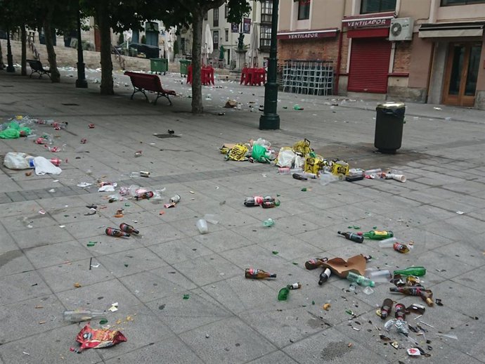 Imagen de archivo de suciedad en la zona de Cañadío