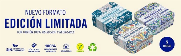 Imagen promocional de un nuevo formato de tortas de la firma sevillana Inés Rosales.