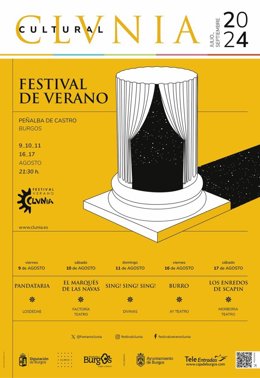 Cartel de las representaciones de esta edición del Festival de CLunia.