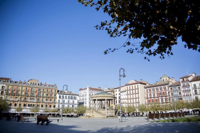 Imagen de la Plaza del Castillo de Pamplona