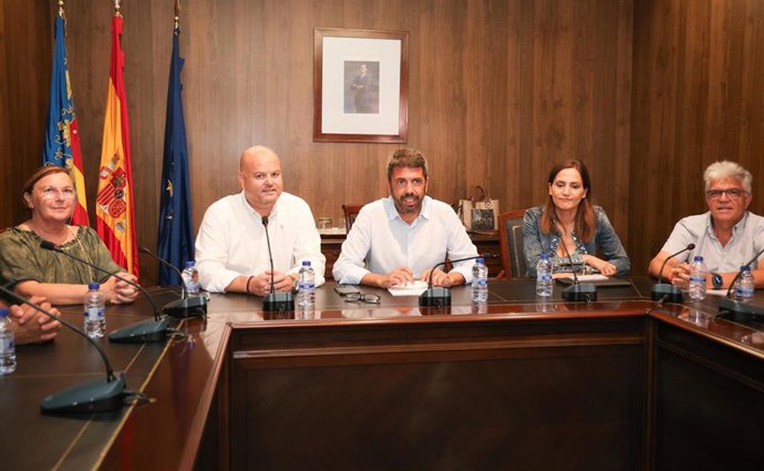 El 'president' de la Generalitat, Carlos Mazón, visita Teulada-Moraira (Alicante)
