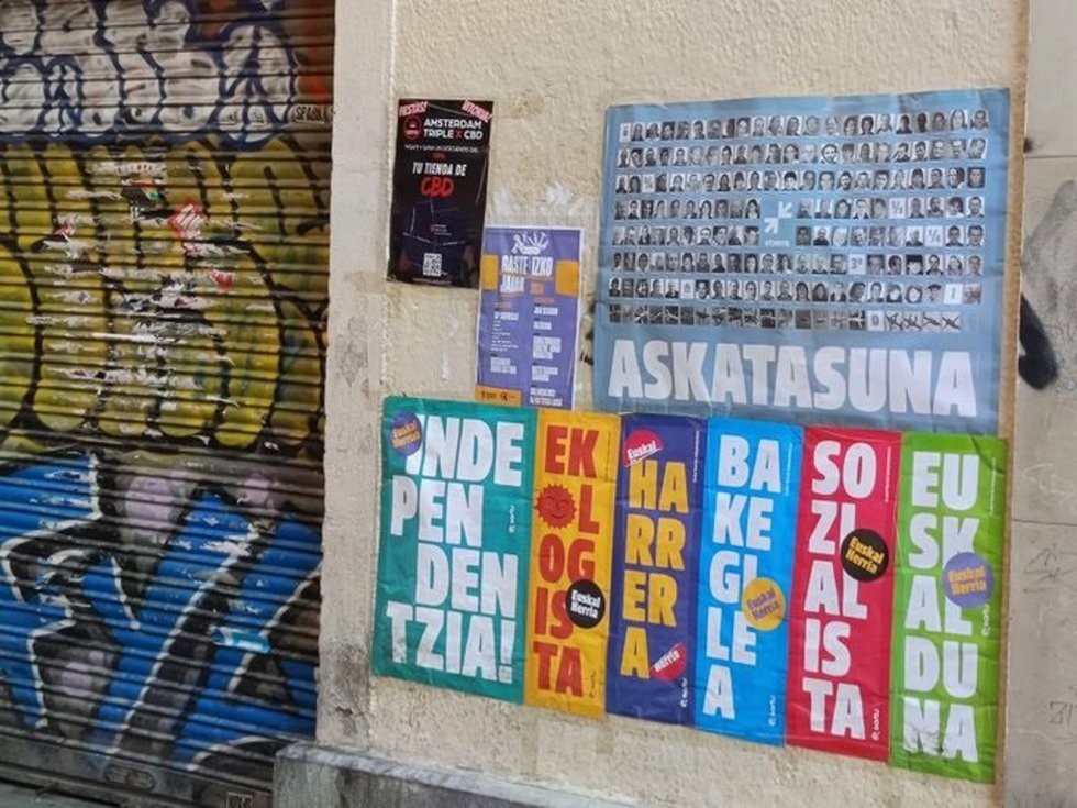 Mensajes a favor de ETA en las fiestas de  Vitoria