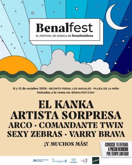 Primer adelanto del cartel del Benalfest, que se celebra el 11 y el 12 de octubre en Benalmádena Pueblo.