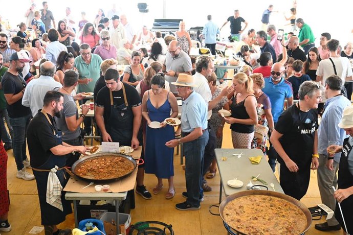 Imagen de la octava edición del Concurso de Arroces celebrado en la Feria de Tomares (Sevilla) de 2022.