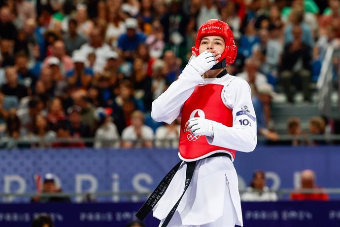 La taekwondista Adriana Cerezo, en Paris 2024. 