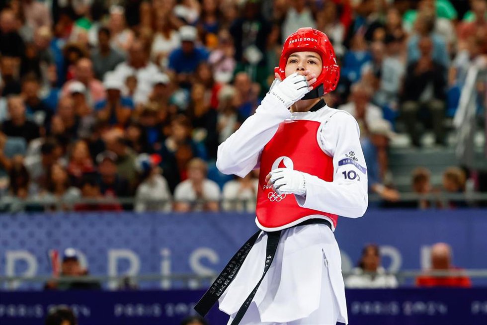 La taekwondista Adriana Cerezo, en Paris 2024.