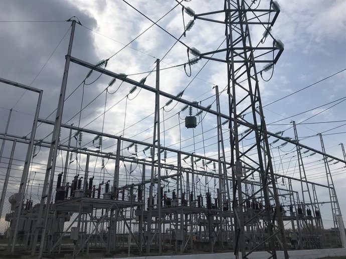 Archivo - Subestación eléctrica de Endesa