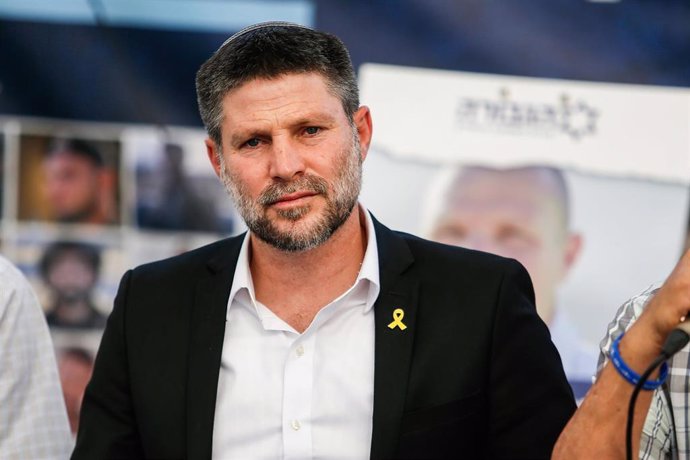 Archivo - Bezalel Smotrich, ministro de Finanzas de Israel