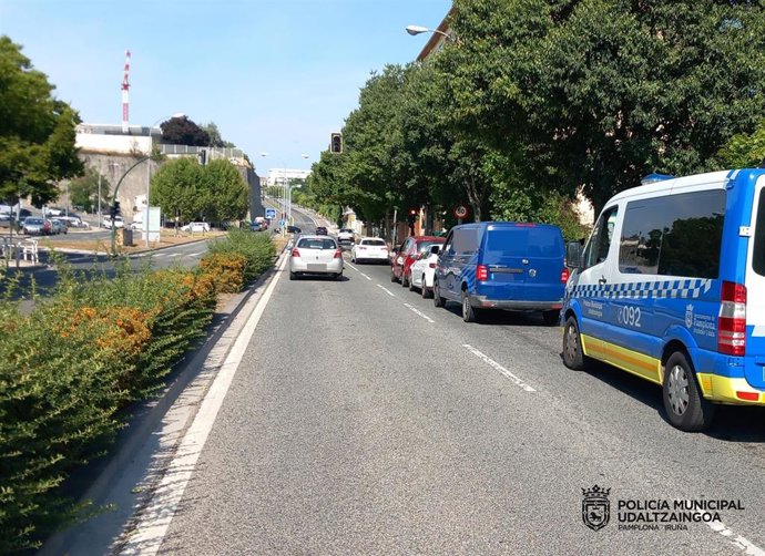 Imputado en Pamplona un conductor ebrio por provocar un accidente e intentar eludir las pruebas de alcoholemia