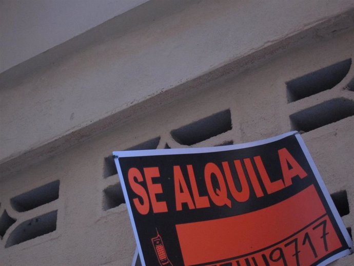 Archivo - Cartel Se Alquila, alquiler