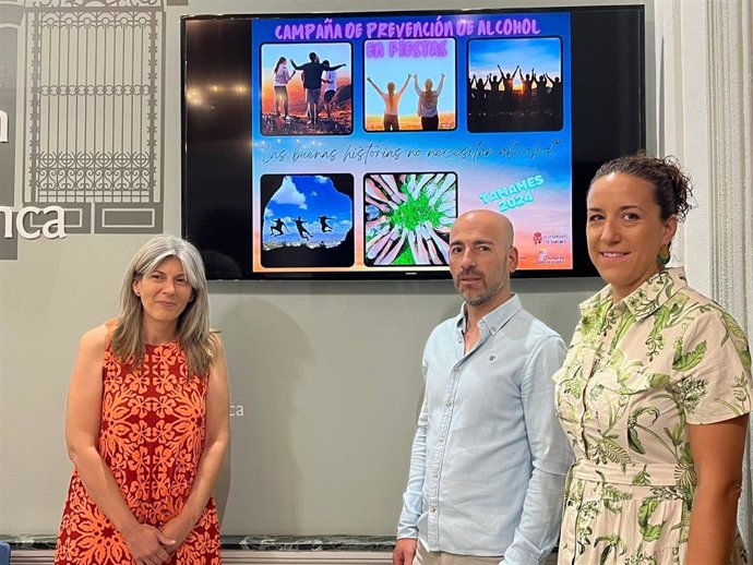 Un momento de la presentación de la campaña 'Las buenas historias no necesitan alcohol'.