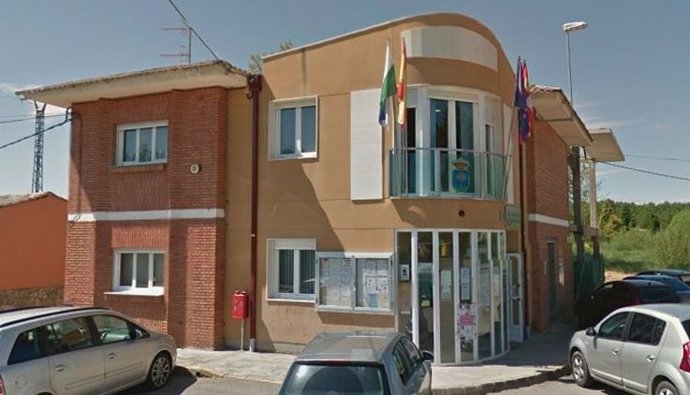 Fachada del Ayuntamiento de Santovenia de la Valdoncina (León).