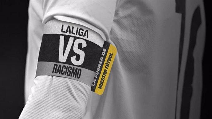 Acción de LaLiga contra el racismo.