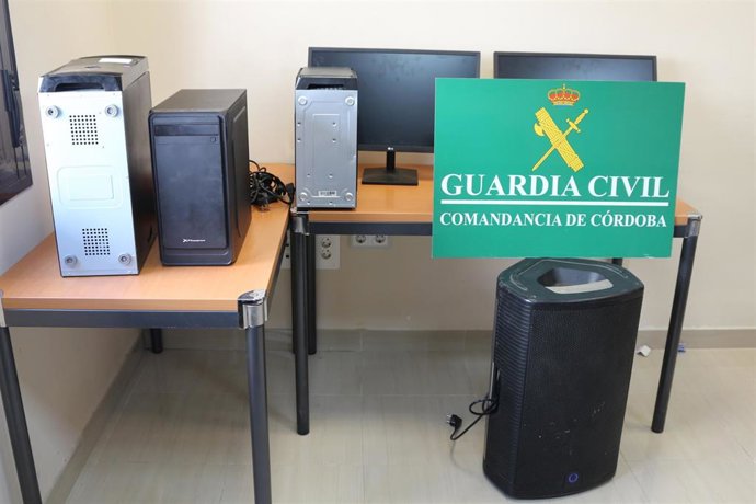 Objetos intervenidos.