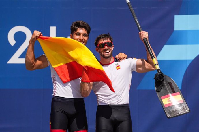 Joan Antoni Moreno y Diego Domínguez trtas ganar el bronce en C2 500 metros de Paris 2024