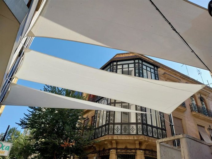 Entoldado del centro de la ciudad.